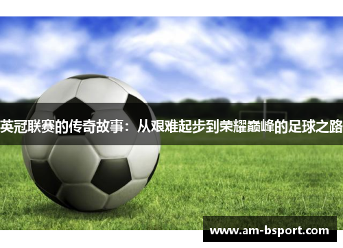 英冠联赛的传奇故事:从艰难起步到荣耀巅峰的足球之路 英冠联赛的传奇故事:从艰难起步到荣耀巅峰的足球之路