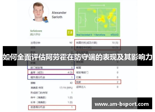如何全面评估阿劳霍在防守端的表现及其影响力